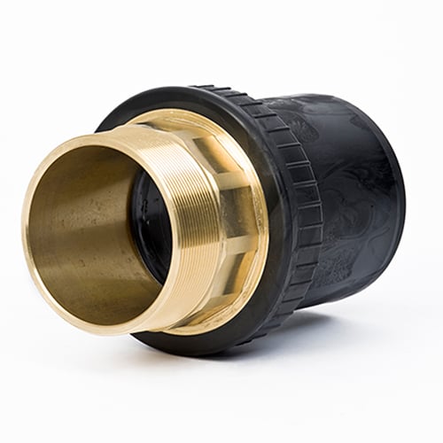 Male BSP Threaded Adaptors in PE100/SDR Brass