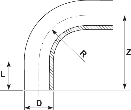 Sweep Bend 90 degree